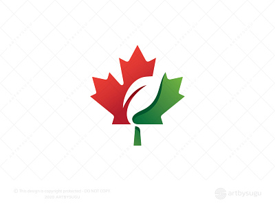 Canada Leaf Logo for Sale branding canada design icon illustration leaf logo logo logodesign logoforsale logoground logotype morden premade logo ready made logo symbol unused logo vector