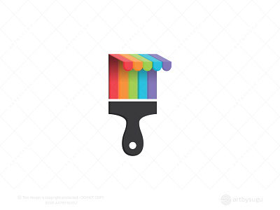 Paint Shop Logo for Sale branding design icon illustration logo logodesign logoforsale logoground logotype morden paint logo paint store paint store logo premade logo ready made logo symbol unused