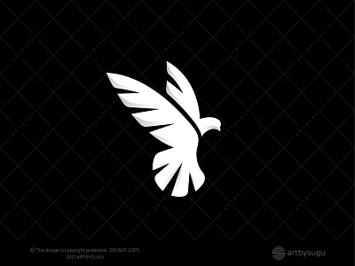 White Pigeon Bird Logo for Sale