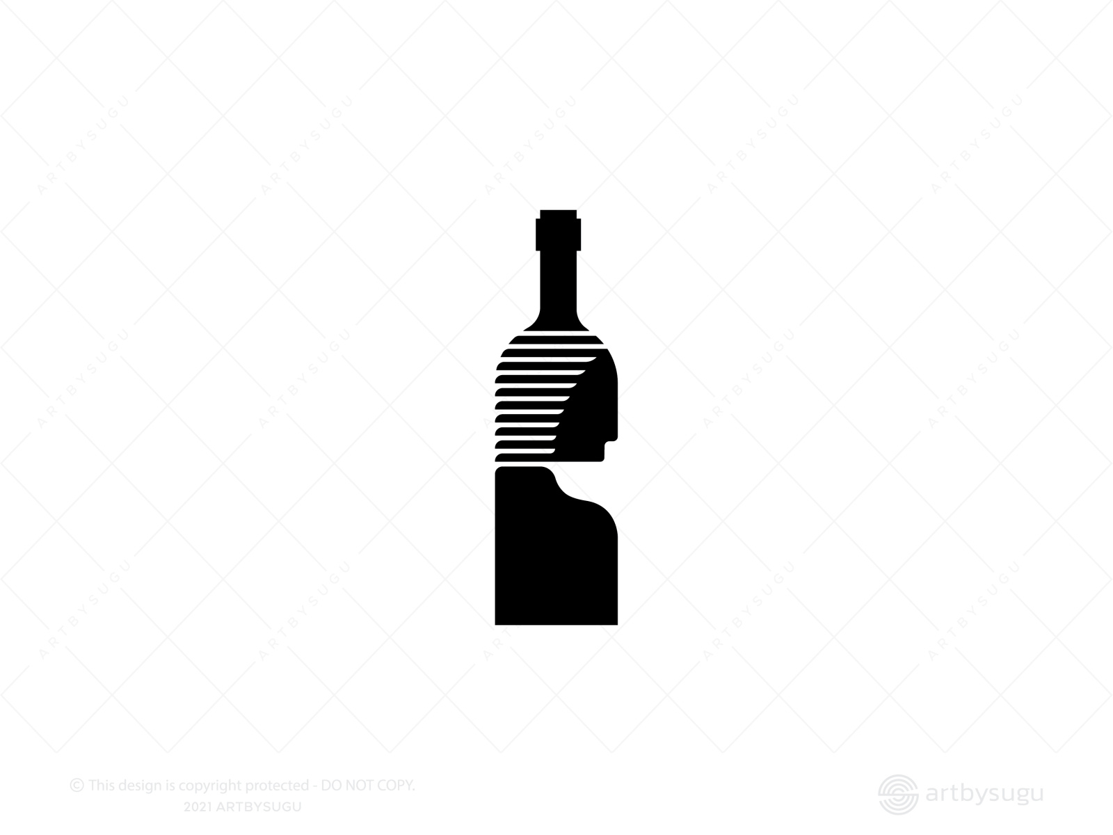 Wine Girl Logo for Sale by artbysugu on Dribbble