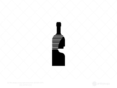 Wine Girl Logo for Sale