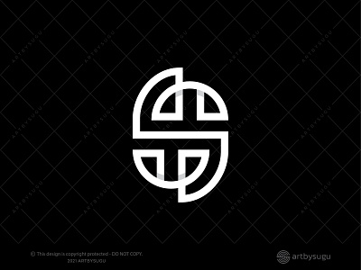 Monoline Letter S Logo for Sale