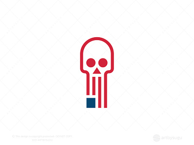 American Skull Logo for Sale