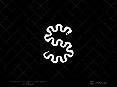 Letter S Snake Logo for sale