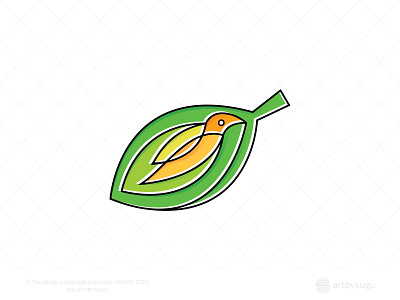 Leaf Bird Logo for Sale