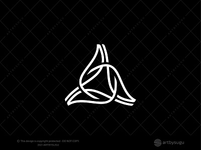 Modern Letter A Or Triangle Ornament Logo