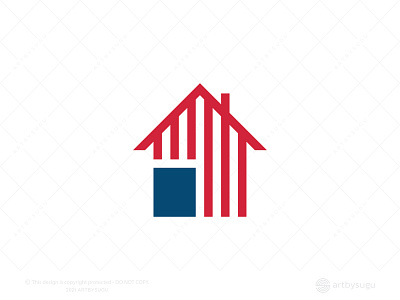 American Real Estate Logo for Sale america american logo branding design graphic design house logo icon illustration logo logodesign logoforsale logotype morden premade logo ready made logo real estate logo symbol unused logo vector