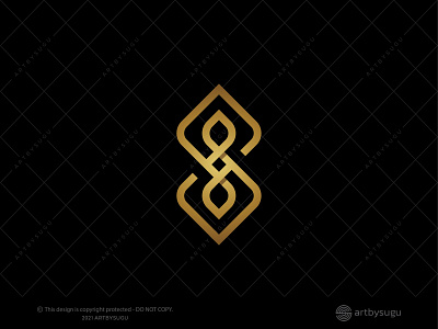 Letter S Ornament Logo for Sale