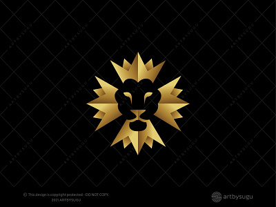Luxury Lion King Logo (for Sale) branding crown logo design elegant lion logo graphic design icon illustration lion head lion logo logo logodesign logoforsale logotype luxury logo morden premade logo ready made logo symbol unused logo vector