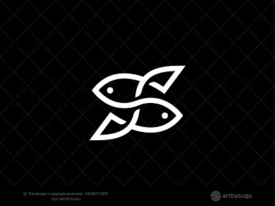 Letter S Fish Logo (for Sale)