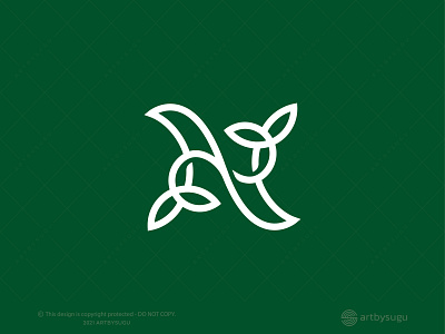 Natural Letter N Logo (for Sale)