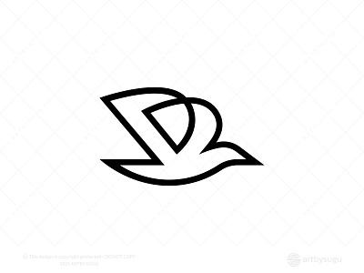 Letter B Bird Logo (for Sale)