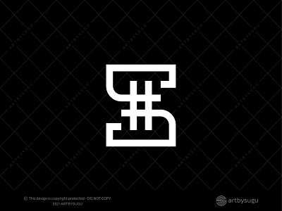 Letter S Hashtag Logo (for sale)
