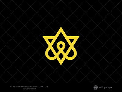 Letter Av Or Va Star Logo