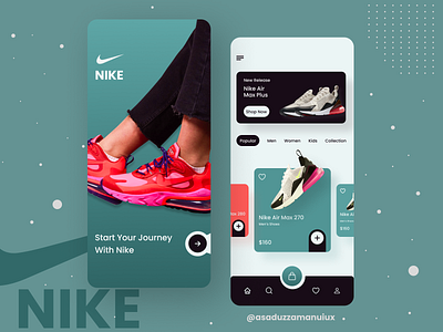 Nike eCommerce App Design app design appuidesign appuiux creativework daily ui designconcept designideas designinspiration ecommerce figma illustration minimal mobile app design newshot trending ui uiuxdesign uiuxdesigner webdesign webuiux