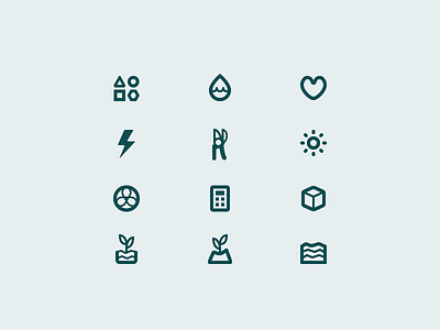 Canna, Icon set