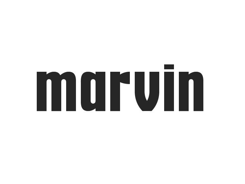 Try a type logo marvin type