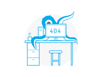 Monster 404 404 illustration monster visual design web page