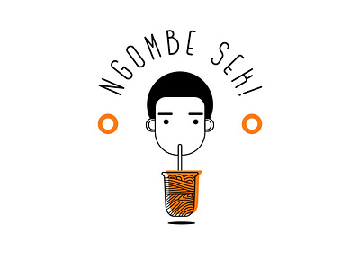 Ngombe Sek Logo beverage design branding design drink logo vector