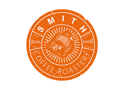 SMITH Badge Logo badge logo branding coffee shop design logo