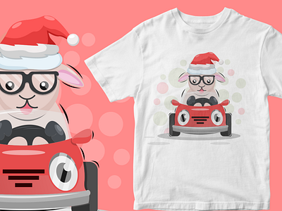 christmas sheep animation apparel branding character childrens illustration illustration illustrations illustrator sheep tshirt vector