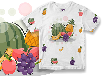 Fruits apparel branding character childrens illustration fruit fruit illustration illustration illustrations logo tshirt vector