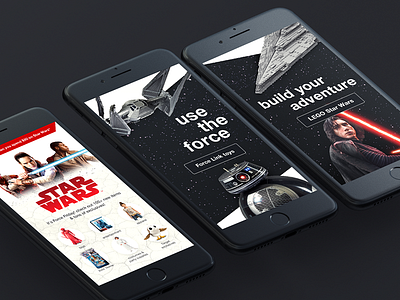 Target Star Wars' Force Friday Homepage Takeover ecommerce jedi parallax parallax scrolling responsive rogue one star wars starwars target the last jedi web