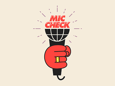 Mic Check futura hands hip hop icons logo logo design oregon pdx portland rap
