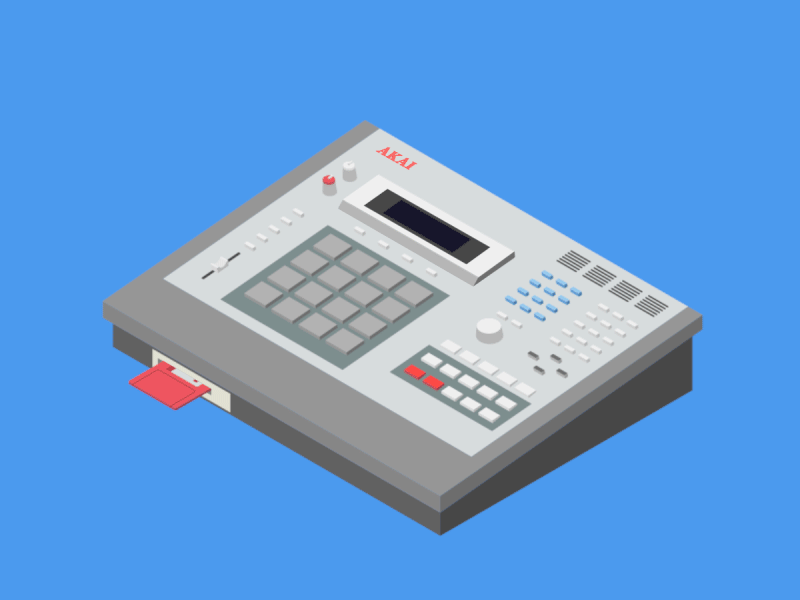 MPC 3000 after effects akai animation beats hip hop illustrator isometric motion graphics mpc pdx portland production