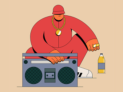 Cold Chillin' 80s 90s adidas breakdancing dj djing graffiti hip hop illustration illustrator mc nyc pdx portland rap retro