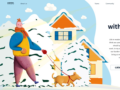 宠物主题网页设计 illustration vector web 宠物 狗狗