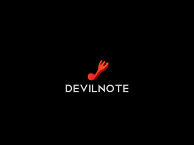 Devil Note artist audio brand branding chill devil evil identity logo logotype music note radio record song sound tune