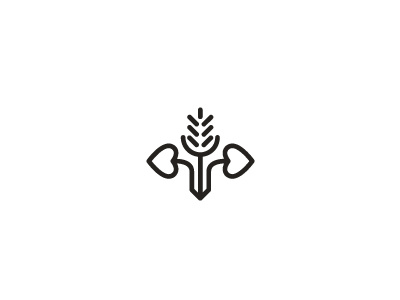 Corn flower brand corn flower identity logo logotype