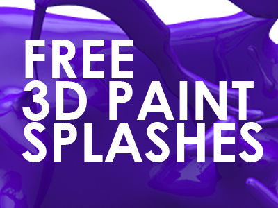 Free 3D paint splashes 3d free paint splash splashes water
