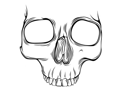 Skull 4 illustration skull
