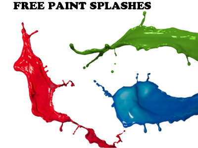 Free paint splashes