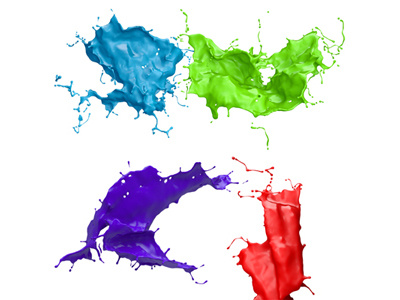 3D paint splashes for free