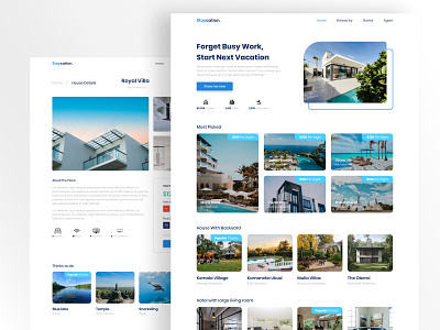 Booking Hotel - Web Staycation. figma graphic design ui ux