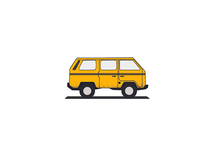 Danfo bus design graphic design illustration vector yellow