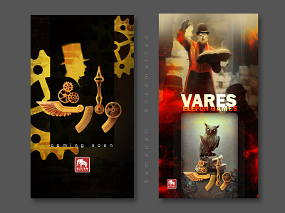 Vares Board Game Poster art boardgame game art gameart gamedesign gaming steampunk