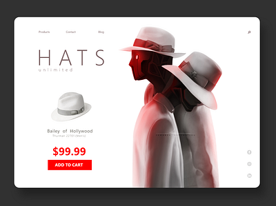 Hats graphic design ui