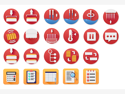 some icons in my works design icons ui works