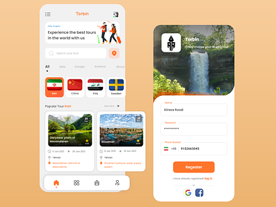 Tourism app app design minimal tour tourism tourist tours trip ui ui ux ui app ui design ux