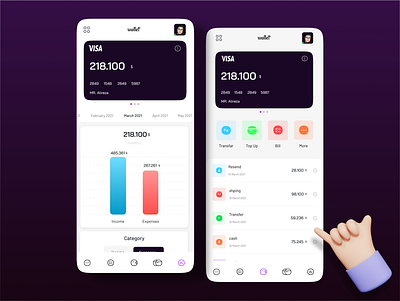 Banking App app bank bank app banking card design exchange figma minimal money ui uiux