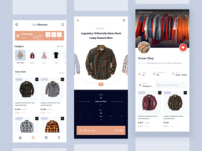 Online Clothing Shop 👔🔥 app clothing design minimal onlin shop shop ui ui ux ui design
