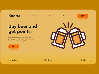 Beer🍺 design minimal ui ux vector web