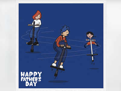 Happy Father's Day Mr H fathersday family digital love cartoon digitalart cartoon illustration digital illustration digital art vector illustration design