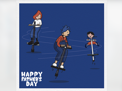 Happy Father's Day Mr H cartoon cartoon illustration design digital digital art digital illustration digitalart family fathersday illustration love vector