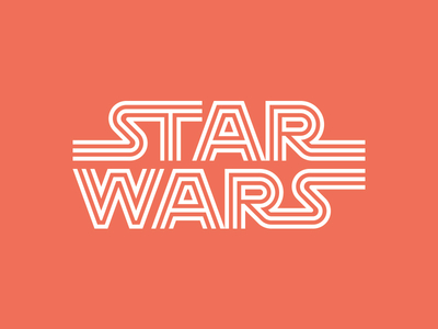 Star Wars custom lettering star wars