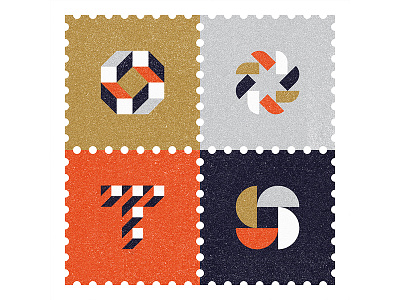 Studio Stamps icons logo stamps symbol ty design